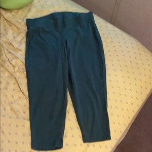 Olive green capri leggings